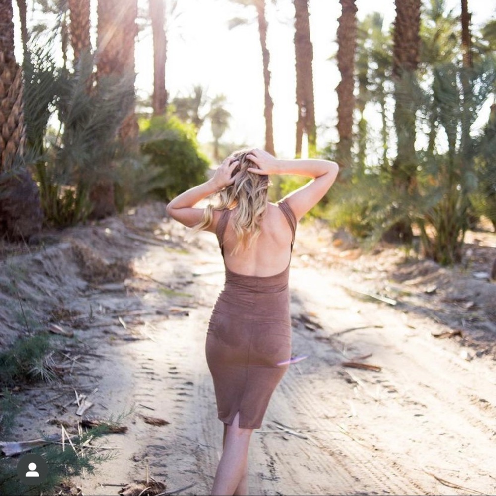 Buttery Soft Low Back Cocktail Dress